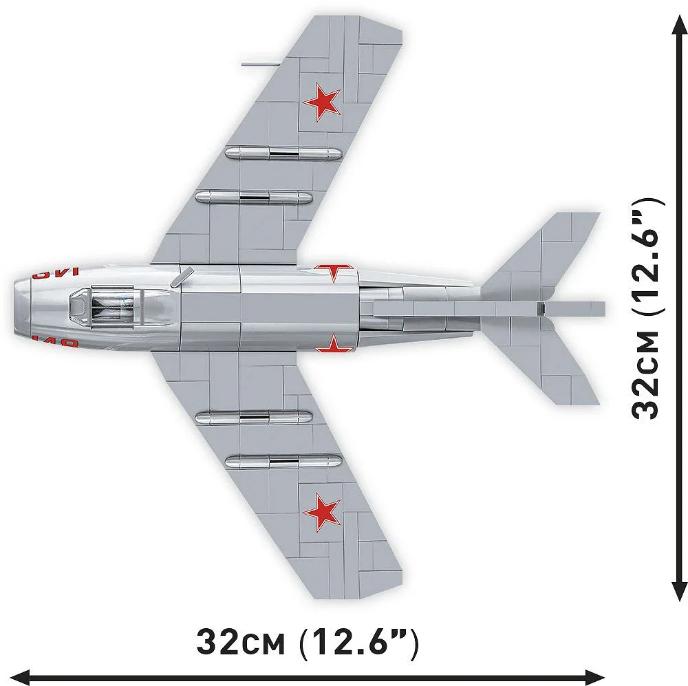 MIG-15 Fagot Korean War (504 pcs) Model Kit - Image 3