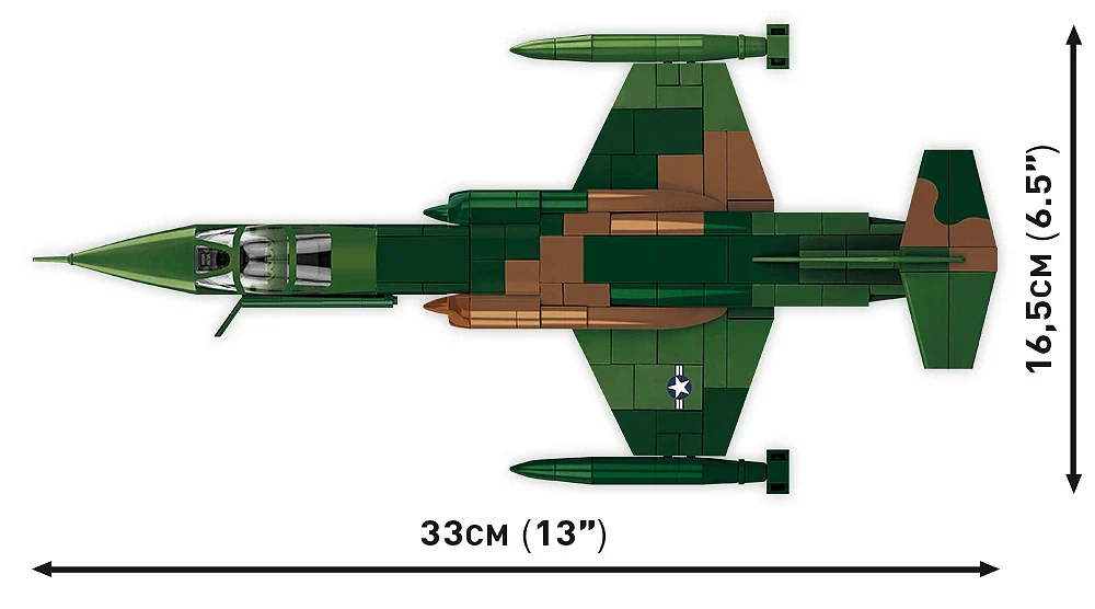 Lockheed F-104 Starfighter Vietnam War (430 pcs) Model Kit - Image 7