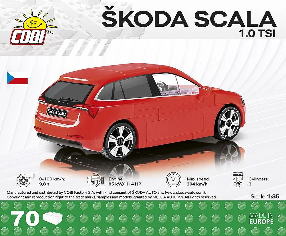 Skoda Scala 1.0 TSI (70 pcs) Model Kit - Image 2