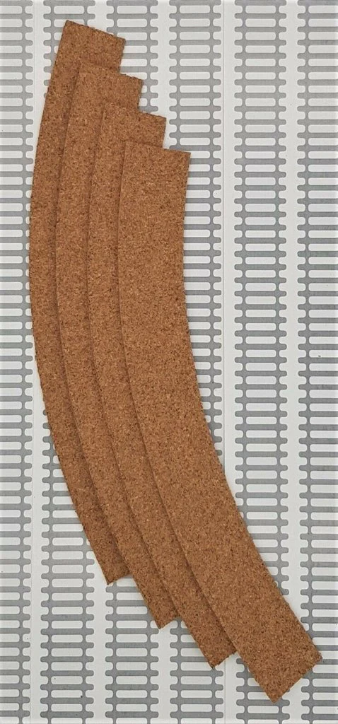 CTPC-NSC221-4 Cork track pre-cut - Double Curve 1st Radius - Pack of 4