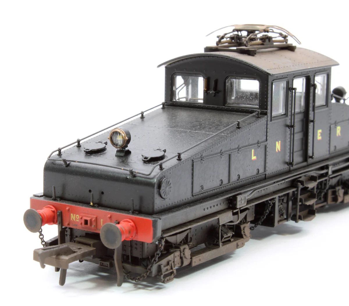1202W Custom Weathered North Eastern Railway ES1 LNER Unlined Black Bo-Bo Electric Locomotive No.1 - Image 7