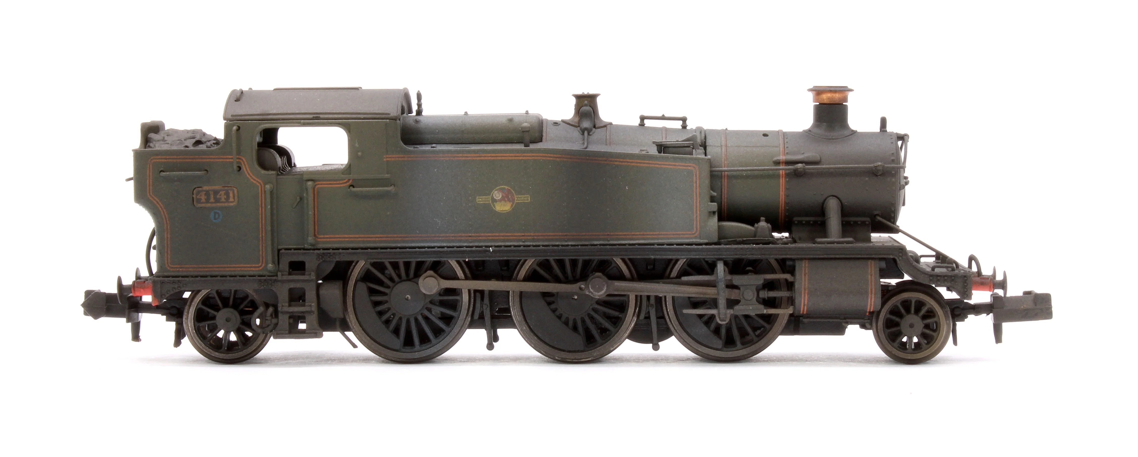 Custom Weathered Class 5101 Large Prairie British Railways BR Lined Green (Late Crest) 2-6-2 Tank Locomotive No.4141 - Image 6