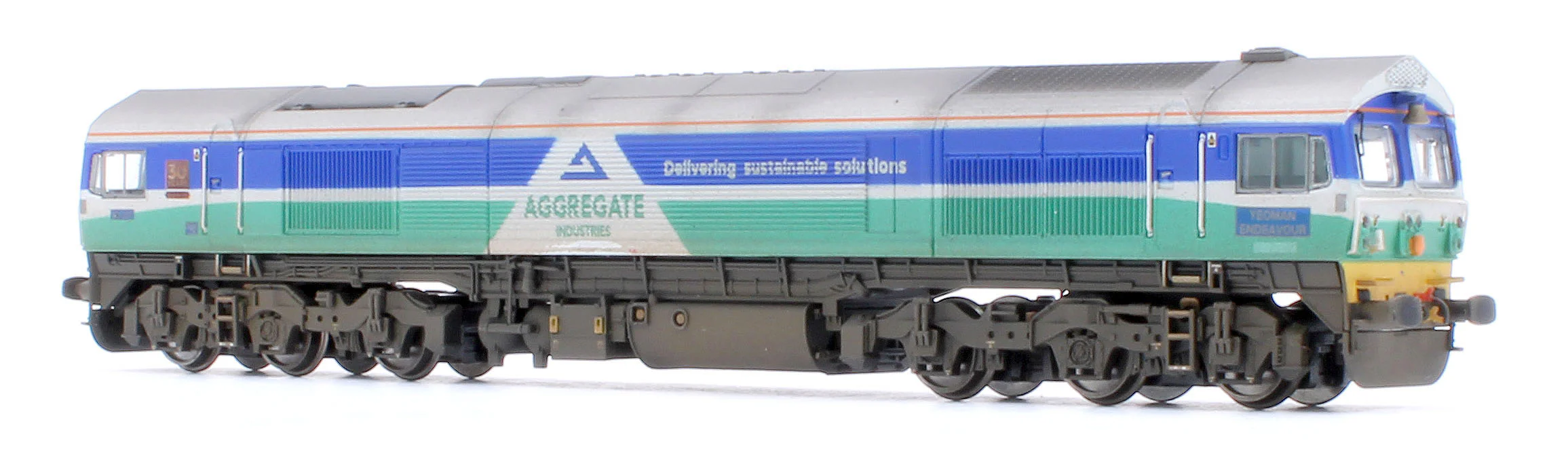 Custom Weathered Class 59 59001 Aggregate Industries Yeoman Endeavour Diesel Locomotive - Image 3