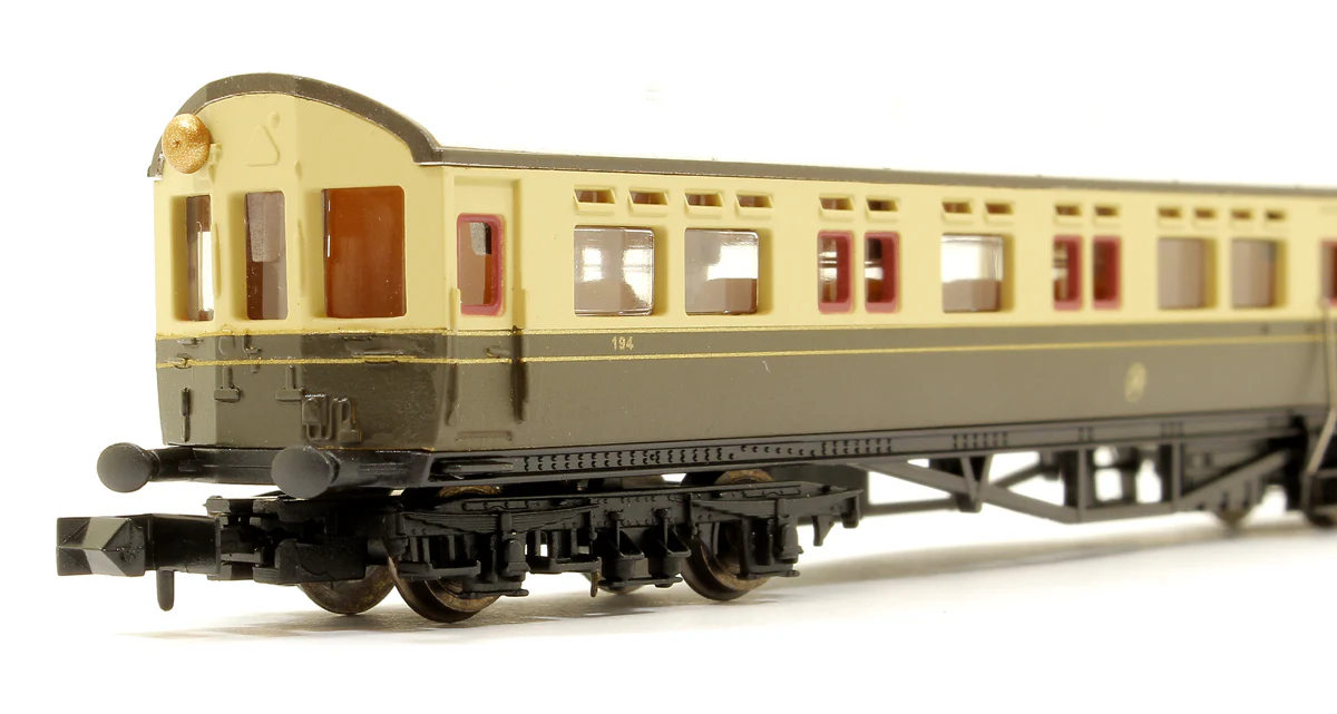2P-004-015 Autocoach GWR Shirtbutton Chocolate & Cream 194 - Image 4