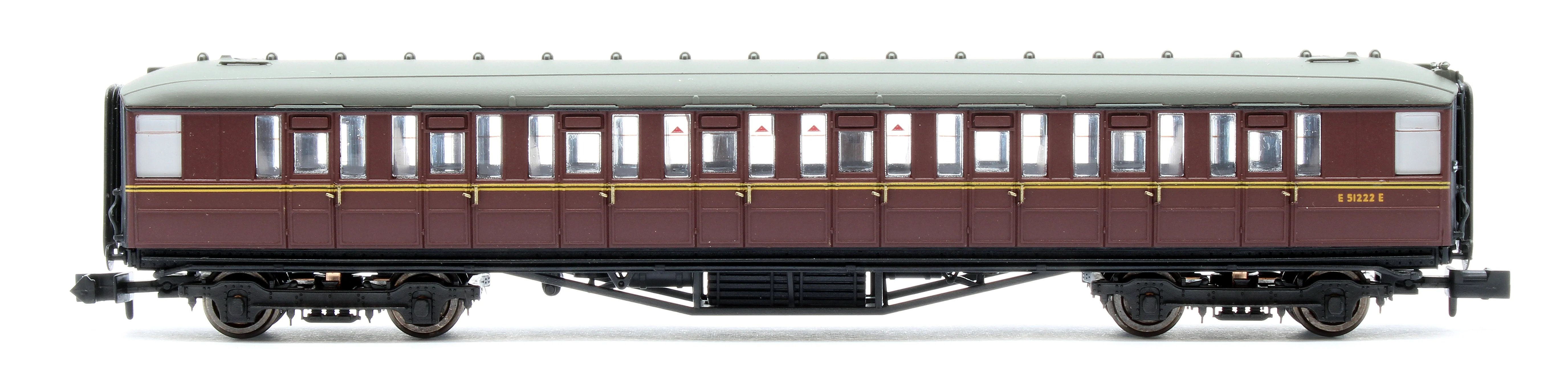 2S-008-018 A4 Dominion of New Zealand 60013 BR Late Crest & 4 Gresley Coaches - Image 15
