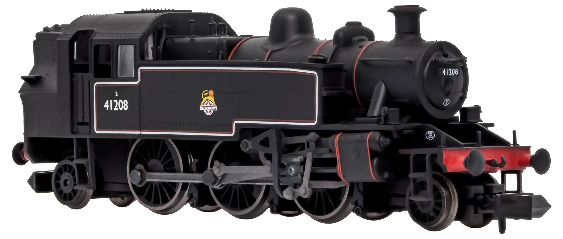2S-015-007 Ivatt 2-6-2T 41208 BR Early Crest Lined Black