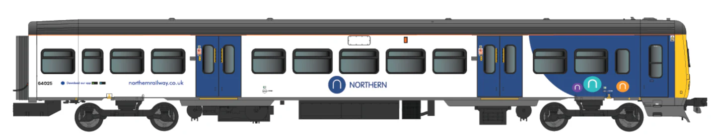 4D-323-006D Class 323 323225 Northern New – White / Blue 3 Car EMU Set - DCC Fitted - Image 6