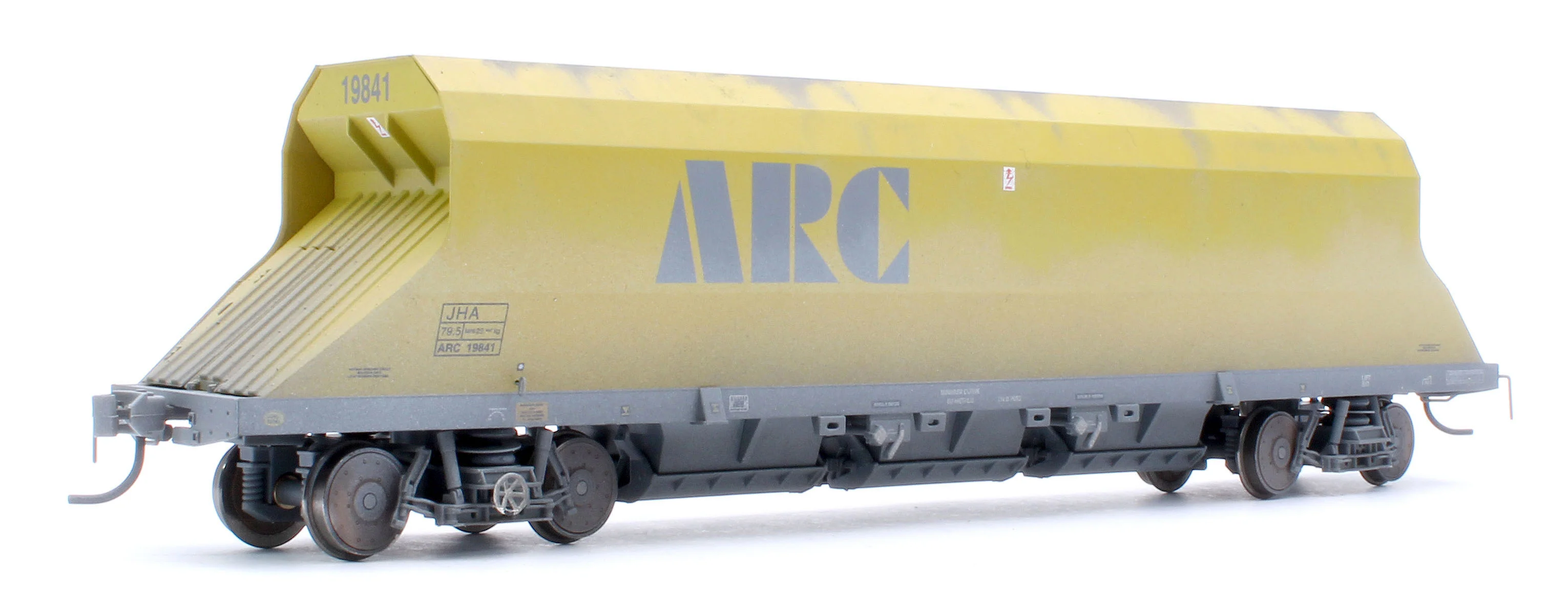 Custom Weathered P & D JHA (middle hopper) ARC Olive & Grey 19841 - Image 3