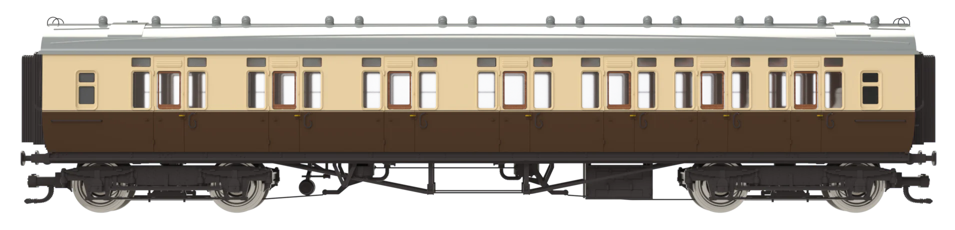 4P-021-203 Corridor GWR Toplight 1930 Chocolate & Cream Twin Cities Composite RH 6941 - Image 2