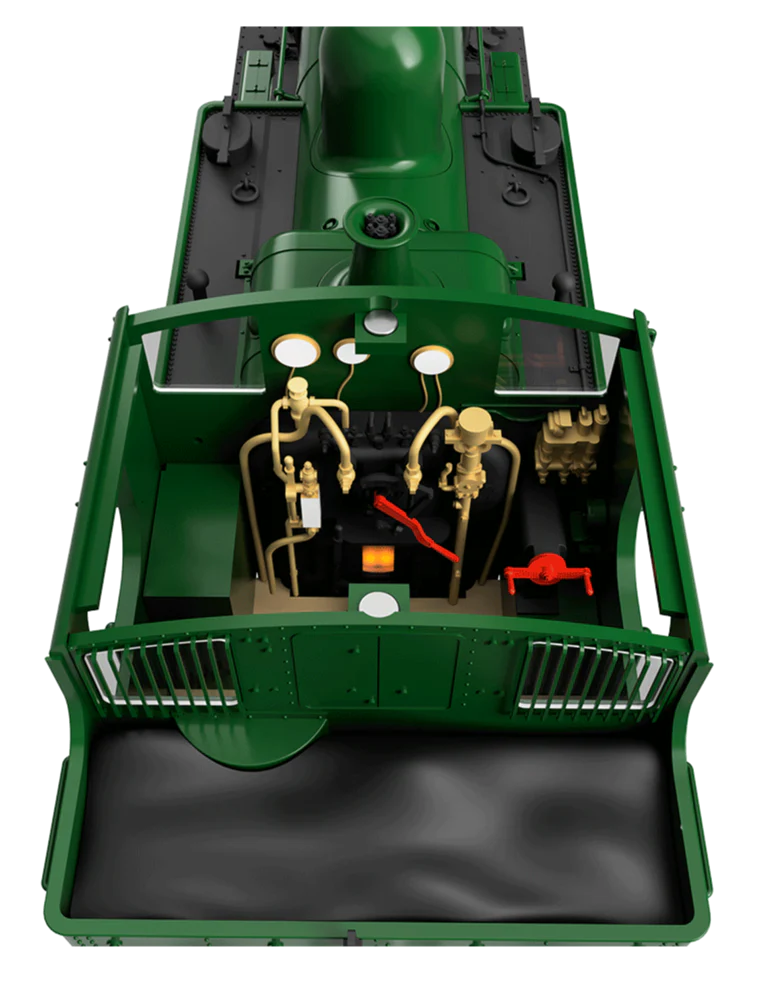 4S-006-021D 14XX Class 0-4-2 1444 BR Green Lined Early Crest Steam Locomotive - DCC Fitted - Image 8