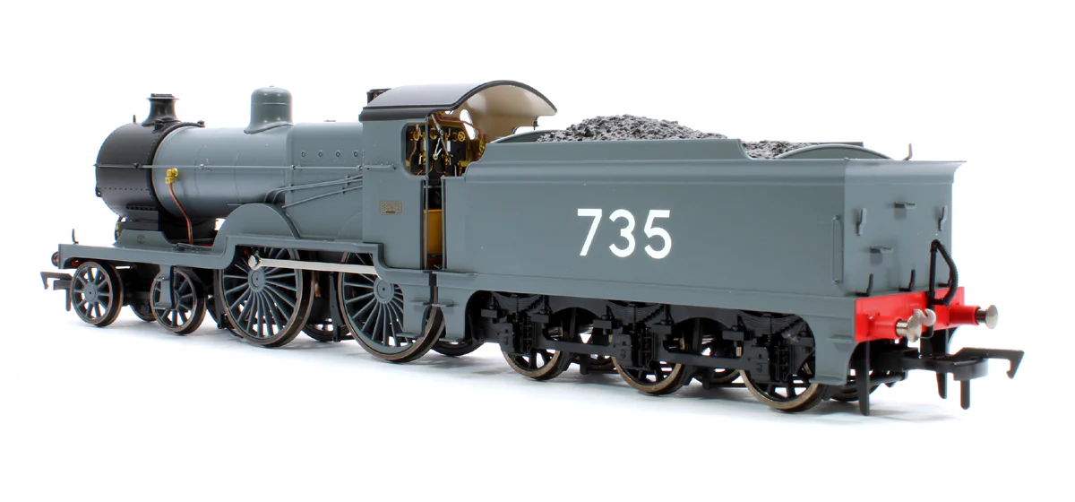 SECR Maunsell D1 Class SECR Grey 4-4-0 Steam Locomotive No.735 (DCC Sound) - Image 2