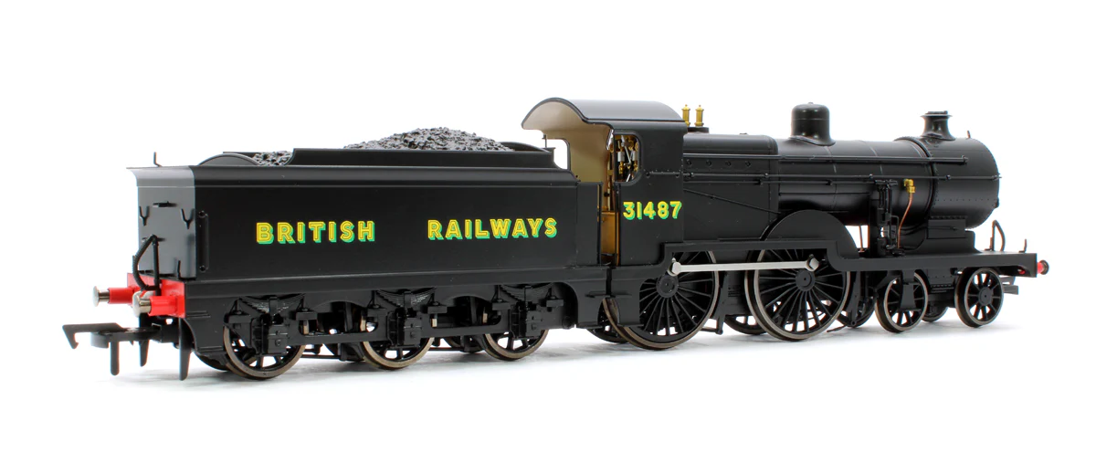 4S-028-006 SECR Maunsell D1 Class BR Black (Sunshine Lettering) 4-4-0 Steam Locomotive No.31487 - Image 3