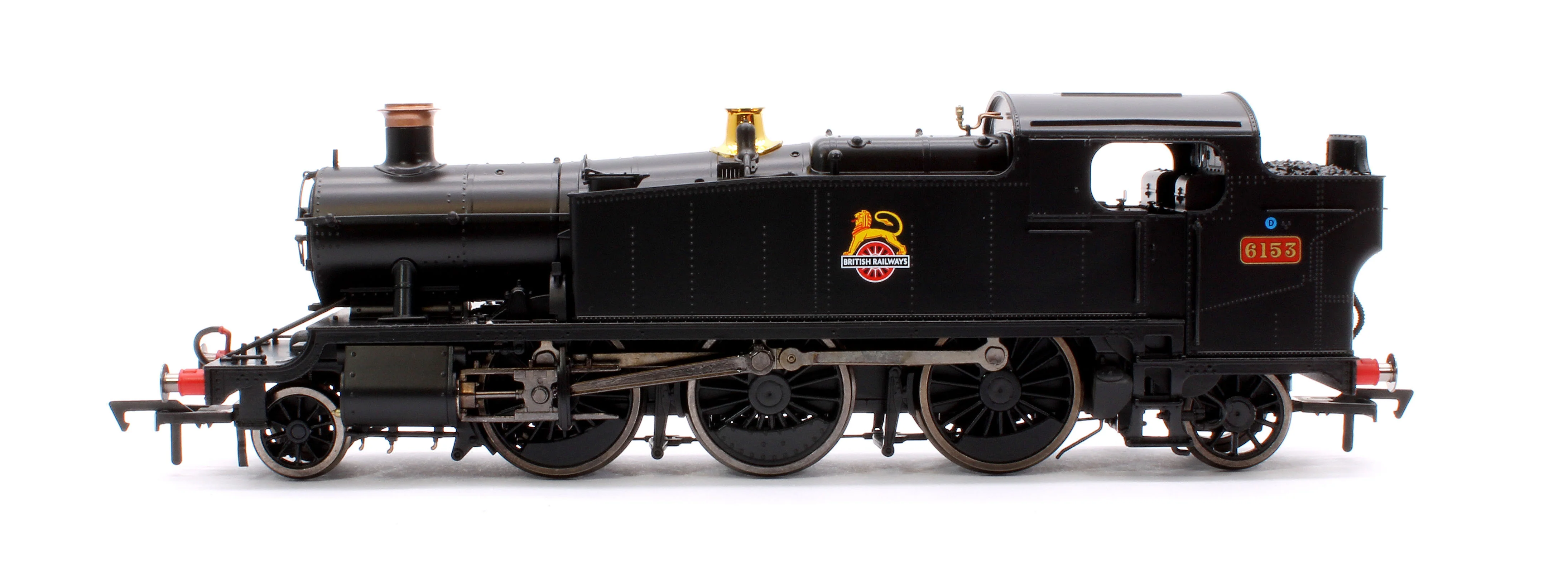 4S-041-013D Large Prairie 6153 BR Black Early Crest Steam Locomotive - DCC Fitted - Image 5