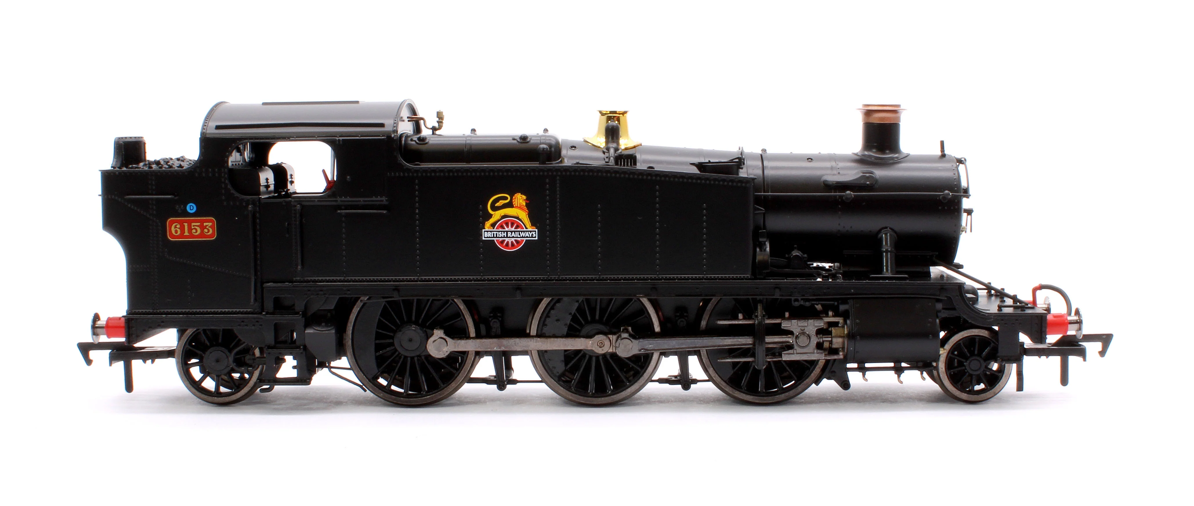 4S-041-013D Large Prairie 6153 BR Black Early Crest Steam Locomotive - DCC Fitted - Image 6