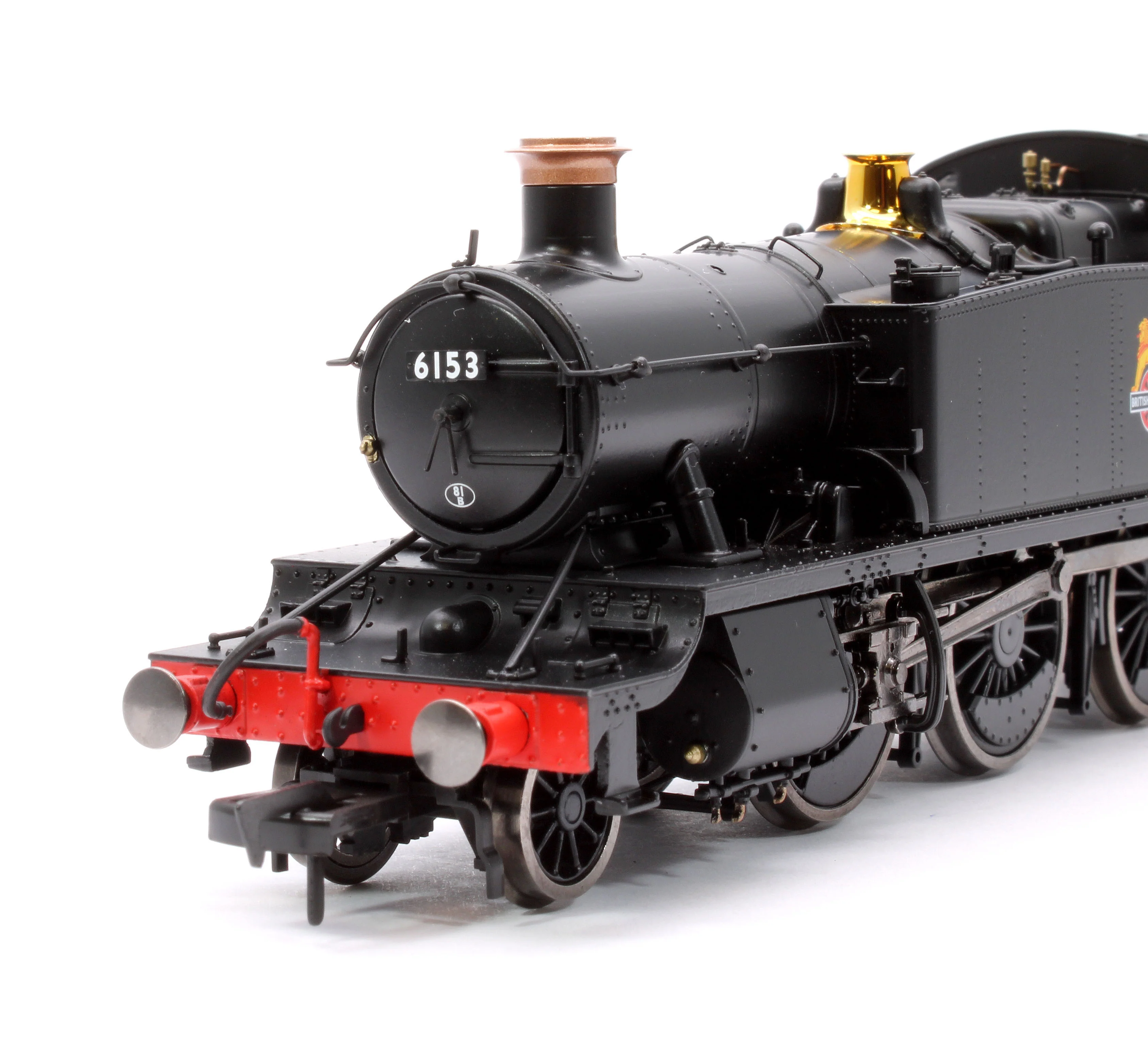 4S-041-013D Large Prairie 6153 BR Black Early Crest Steam Locomotive - DCC Fitted - Image 7