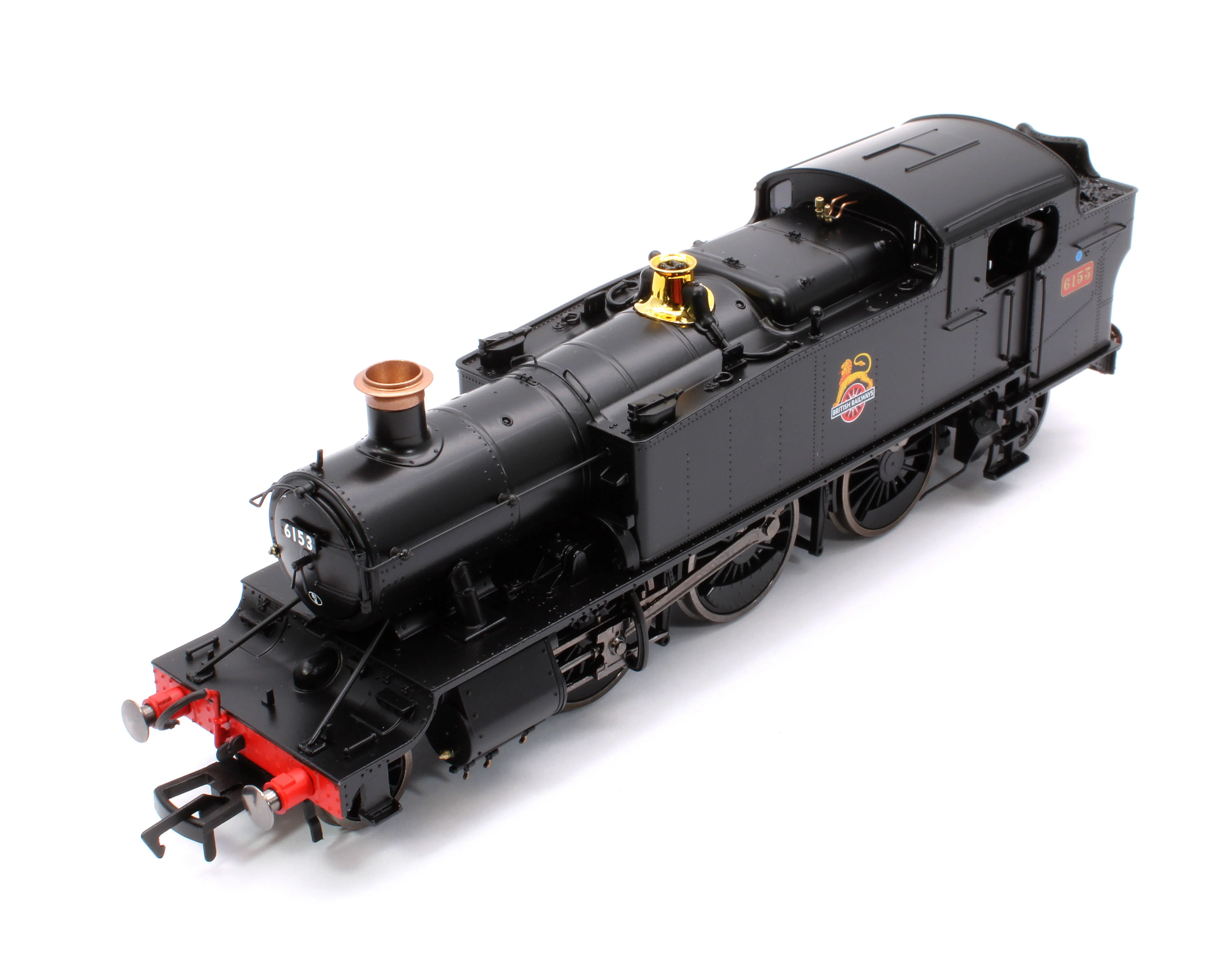 4S-041-013D Large Prairie 6153 BR Black Early Crest Steam Locomotive - DCC Fitted - Image 9