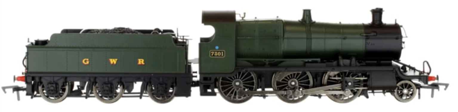 GWR Mogul 2-6-0 Locomotive Green with GWR & BR Smoke Box Number Plate #7301 - Image 2