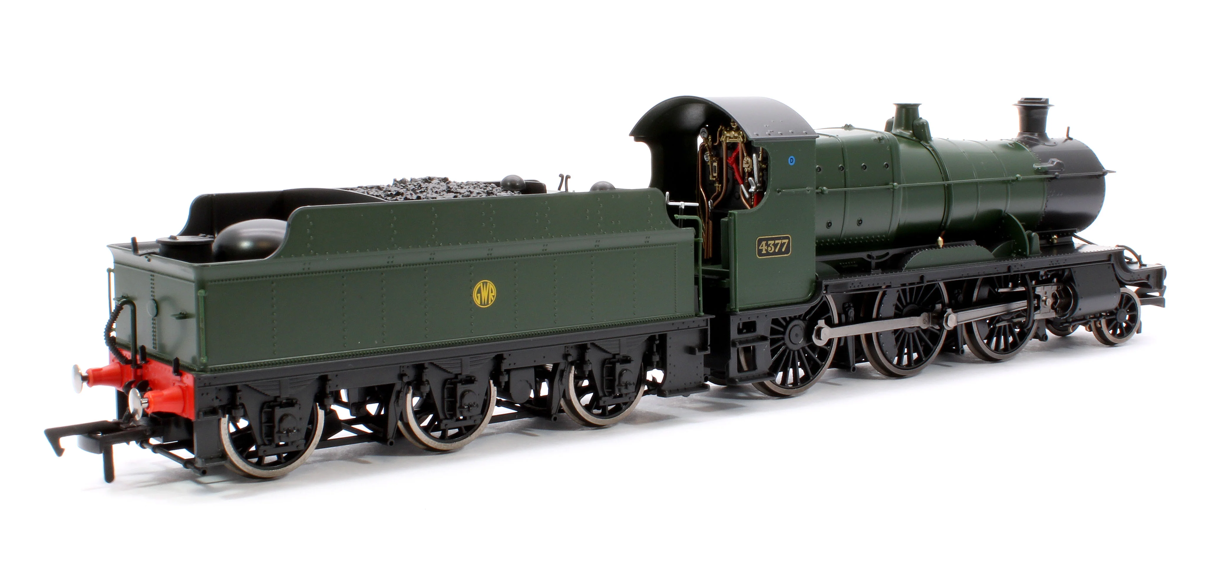 4S-043-011S GWR 43xx 2-6-0 Mogul 4377 GWR Shirt Button Steam Locomotive - DCC Sound - Image 3
