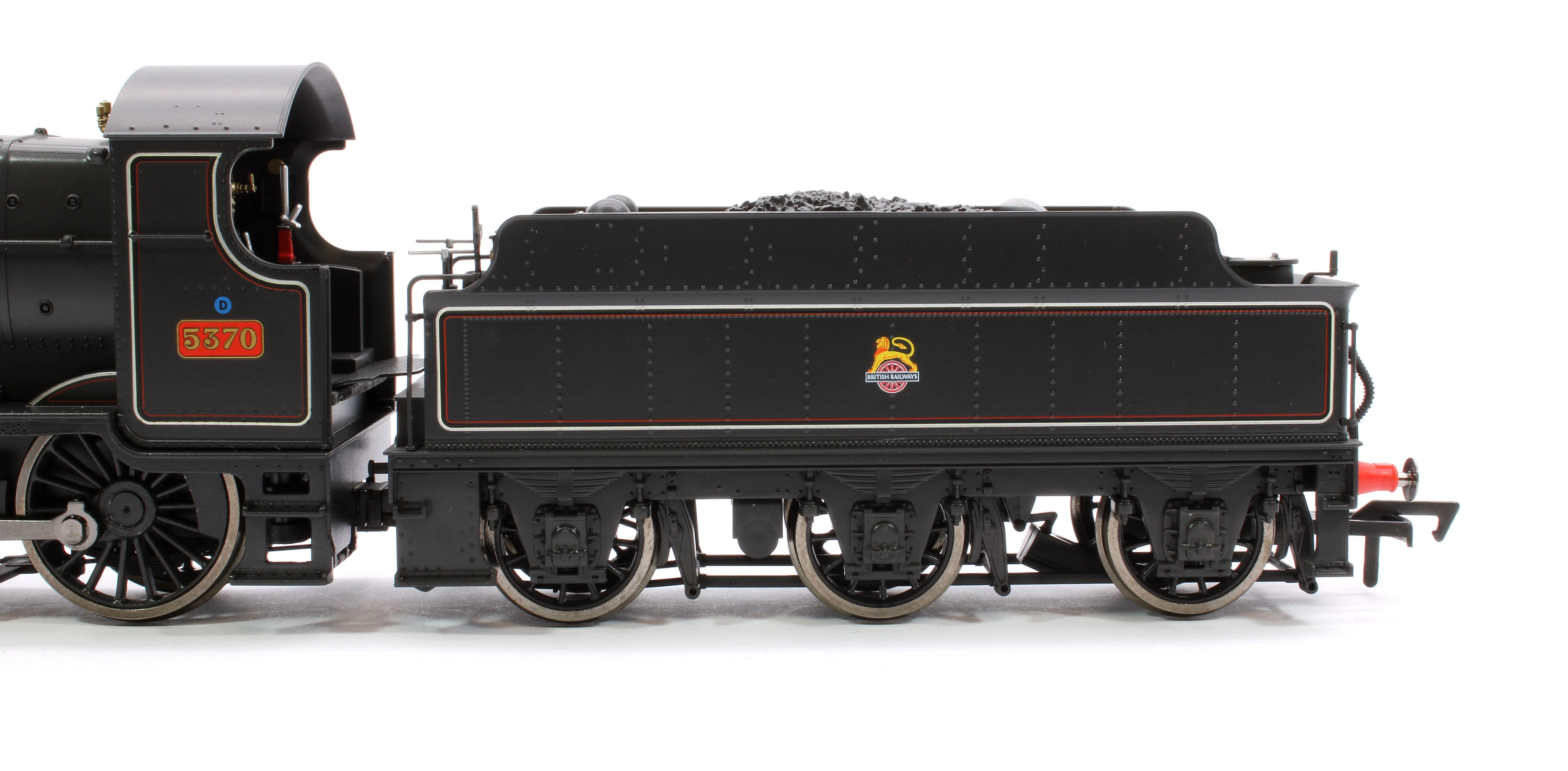 4S-043-013 GWR 43xx 2-6-0 Mogul 5370 BR Lined Black Early Crest Steam Locomotive - Image 7