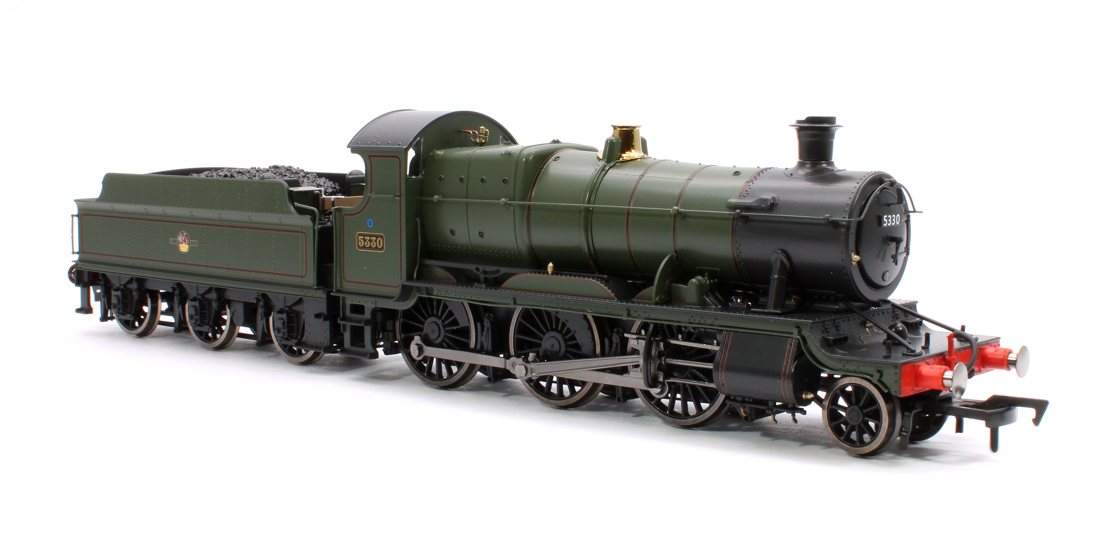 4S-043-016D GWR 43xx 2-6-0 Mogul 5330 BR Lined Green Late Crest Steam Locomotive - DCC Fitted - Image 4