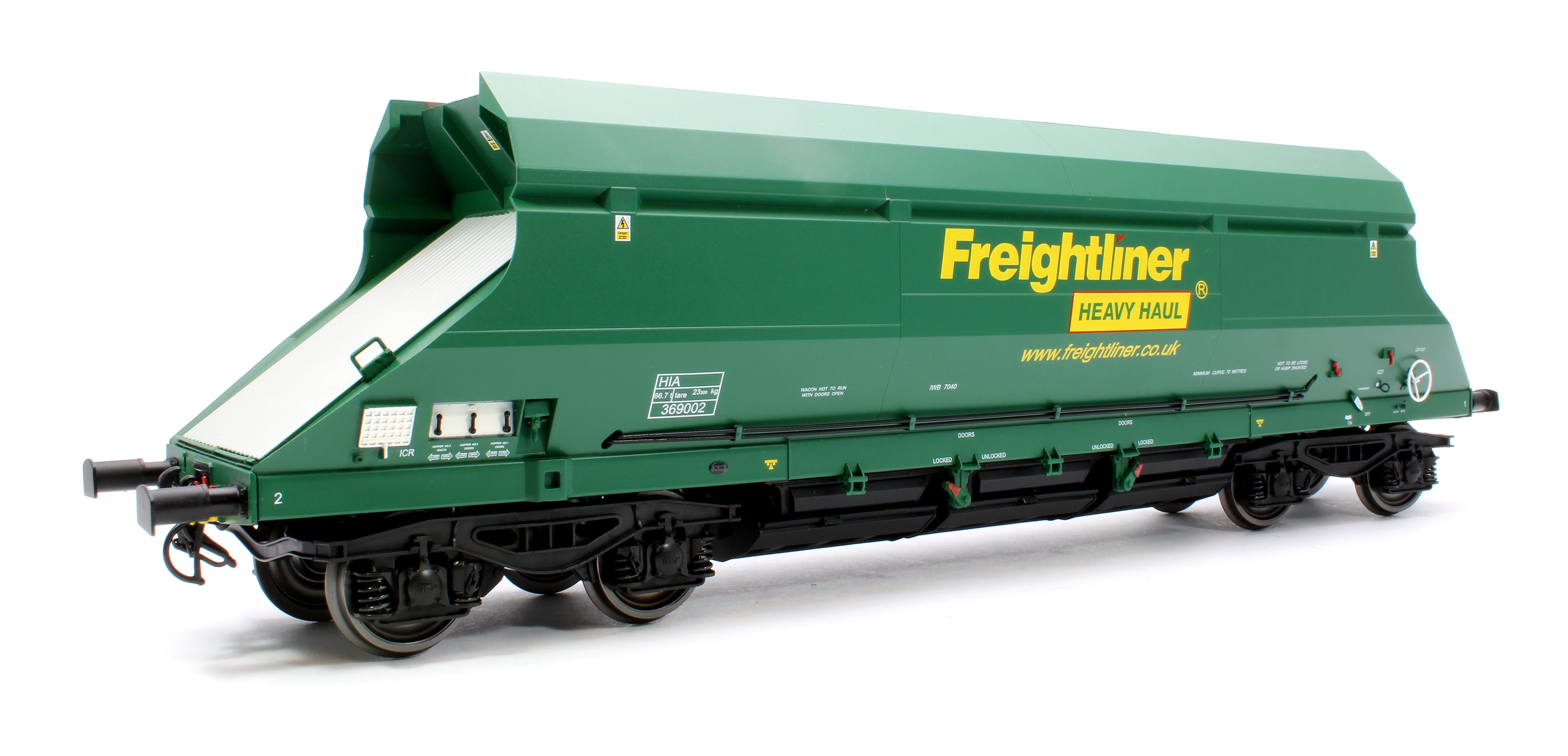 7F-026-005 HIA Freightliner Green Heavy Haul Limestone Hopper 369002