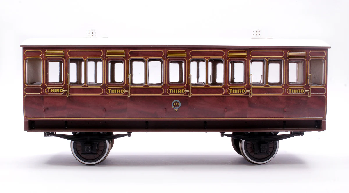 7P-020-100 Stroudley 4 Wheel Suburban Oil Lit 3rd Mahogany 861 - Image 2
