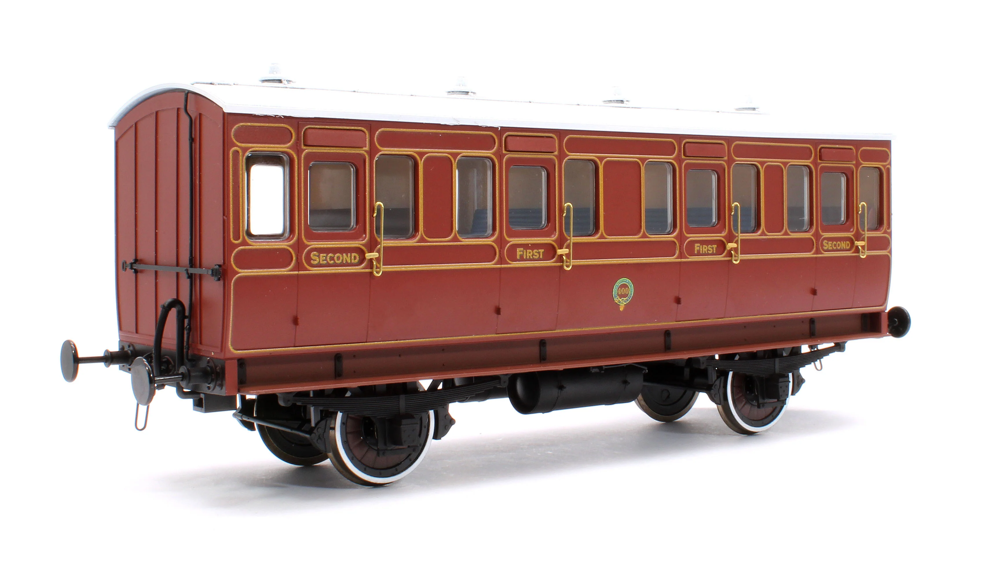 Stroudley 4 Wheel Gas Lit Composite Lined Brown 400 (Light Bar Fitted)