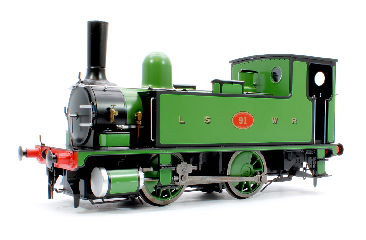 7S-018-006D L&SWR B4 0-4-0T Lined Green 91 - Steam Tank Locomotive - DCC Fitted