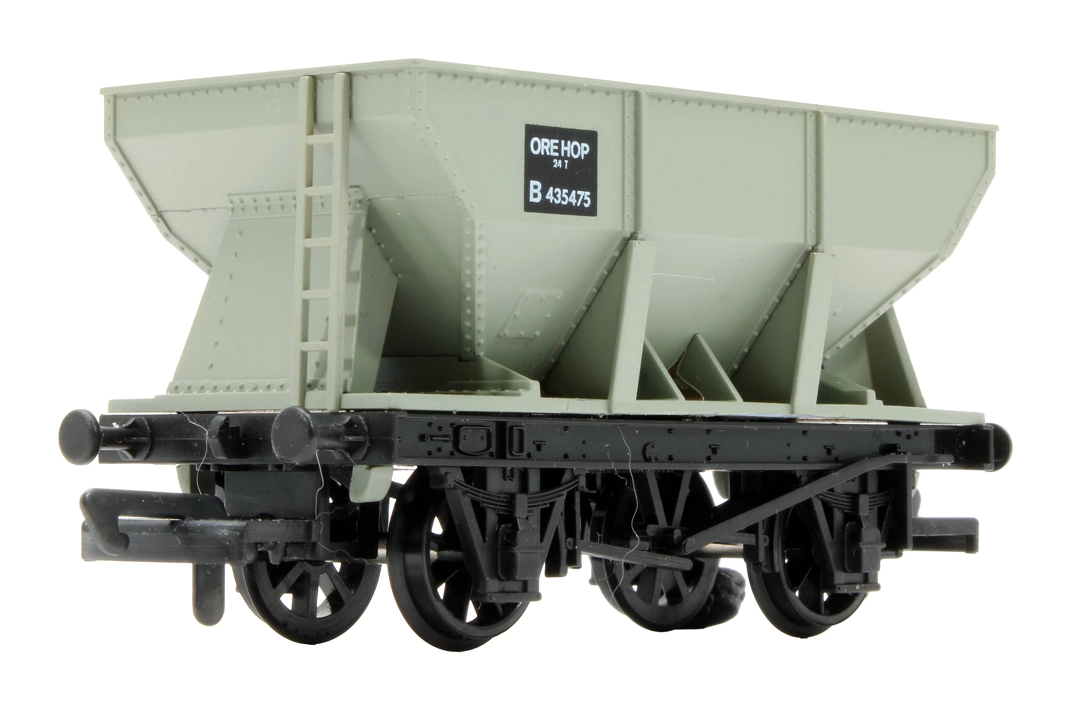 Pre-Owned Dapol B141 12T Ore Hopper Wagon B435475 in BR Grey - Image 2