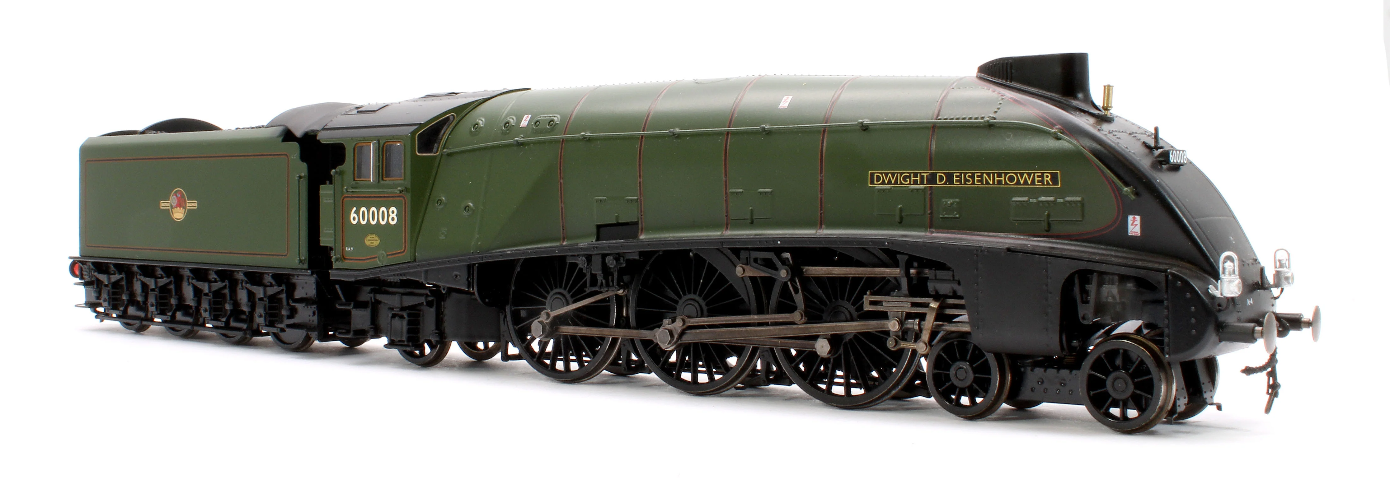 BL-001-014 Black Label Class A4 Dwight D. Eisenhower BR Green (Late Crest) Unvalanced 4-6-2 No.60008 Steam Locomotive - DCC Sound & Smoke - Image 5