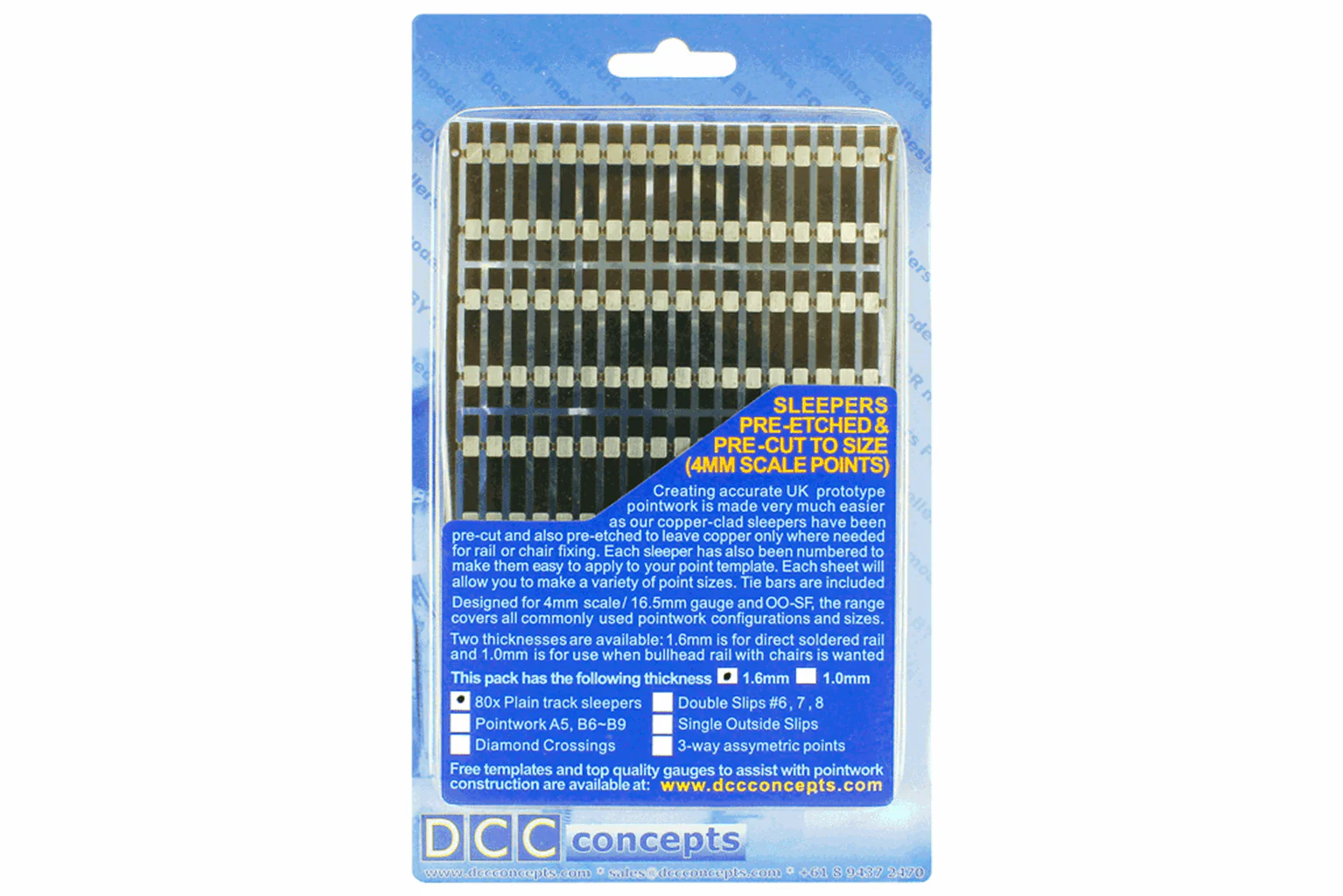 ESP-TRACK1.6 Pre-Etched Sleepers 1.6mm (4mm scale) Straight Track - Image 2