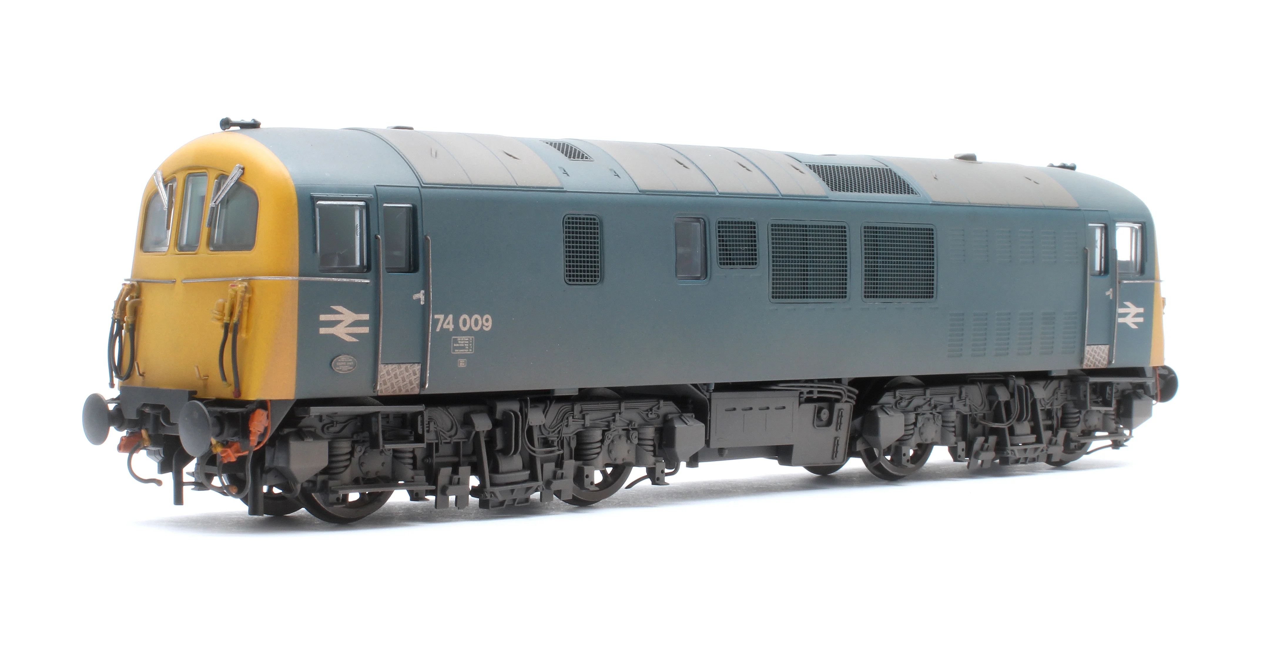 E82010 Class 74 Electro-Diesel 74009 BR Blue Electric Locomotive - Weathered - Image 3