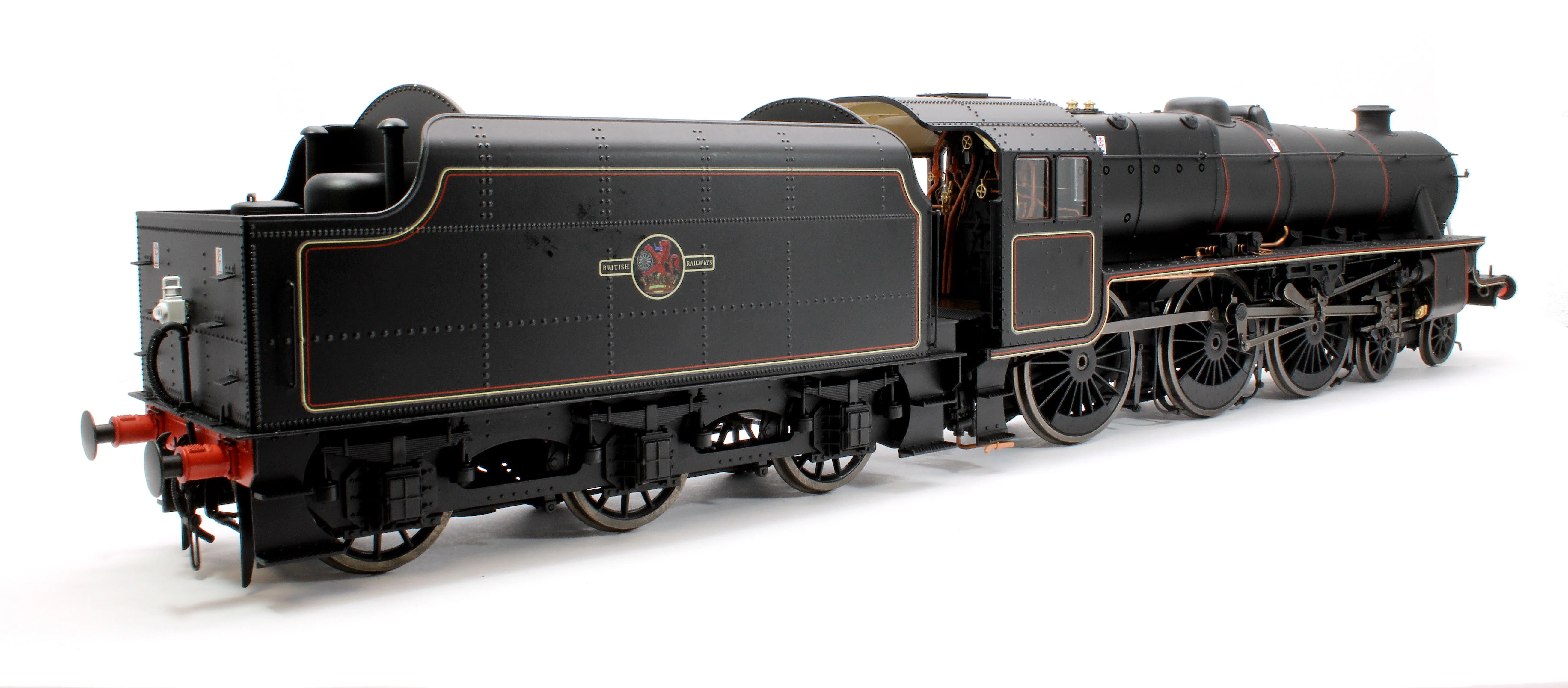 Stanier Class 5 4-6-0 "Black 5" Late BR Lined Unnumbered Riveted Tender Steam Locomotive - Image 4