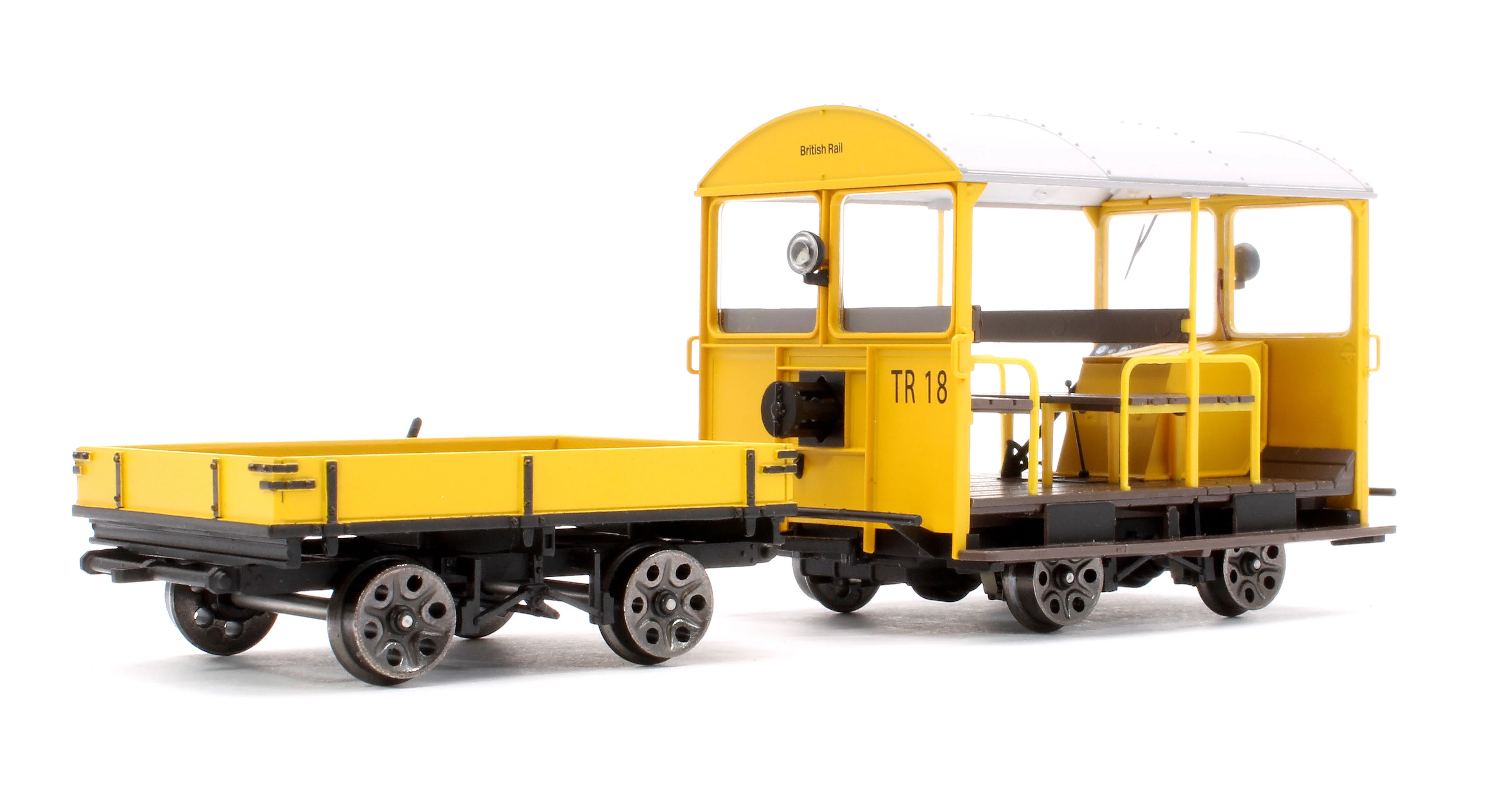 Wickham Trolley & Trailer, BR Yellow TR18 - Image 3