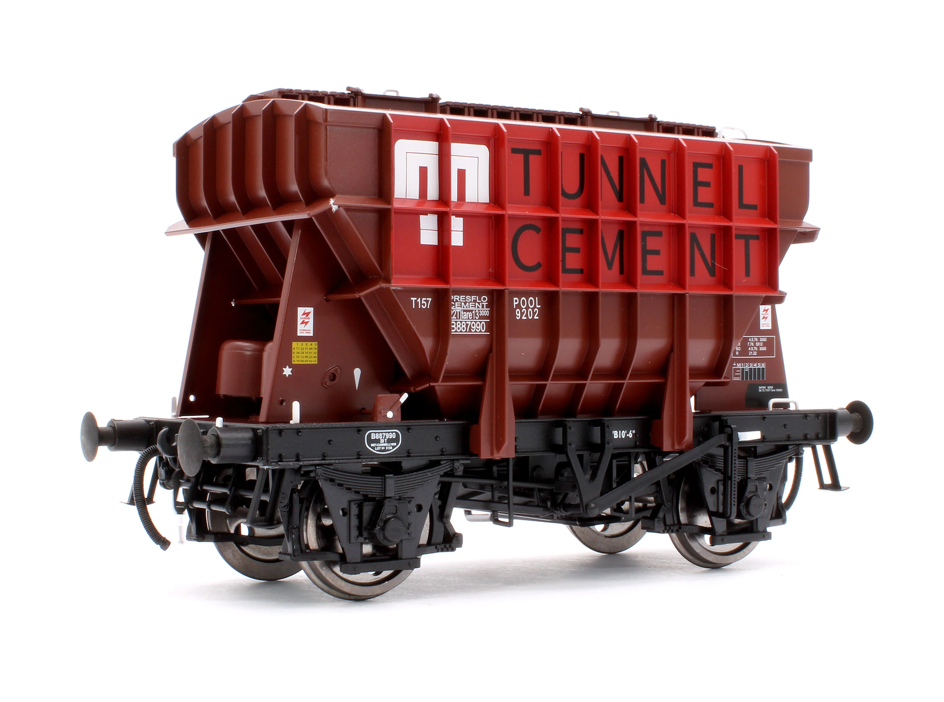 Presflo Wagon 'Tunnel Cement' Bauxite B887990 (Pre-TOPS) - Image 3