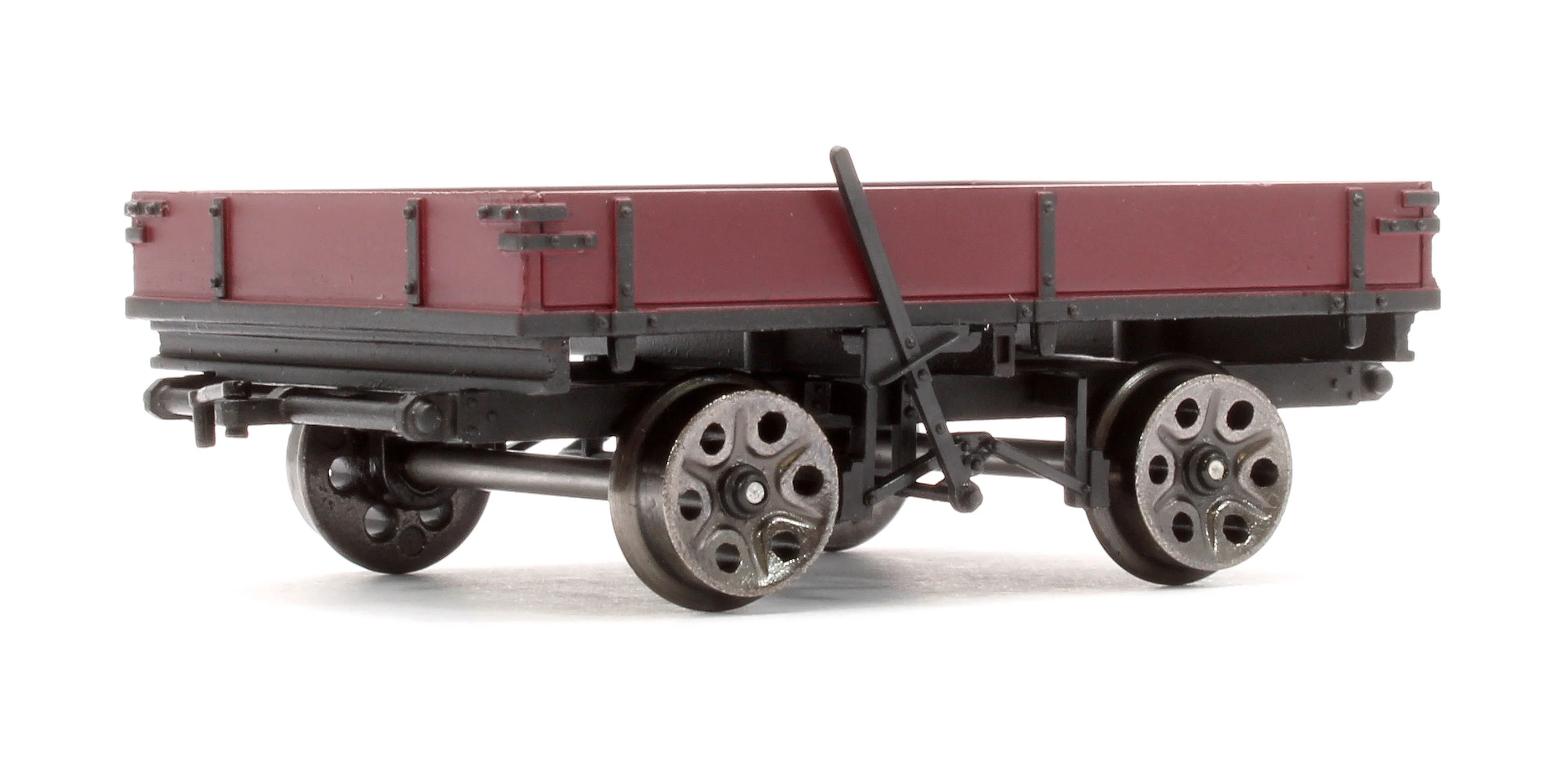 Wickham Planked Trailer, BR Maroon