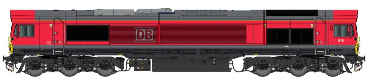 GM7210401 Class 66 009 DB Cargo Red Diesel Locomotive