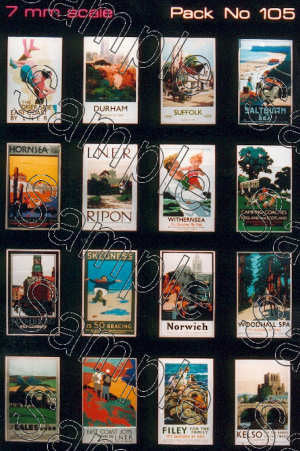 TSO105 O Gauge LNER Travel Posters Small