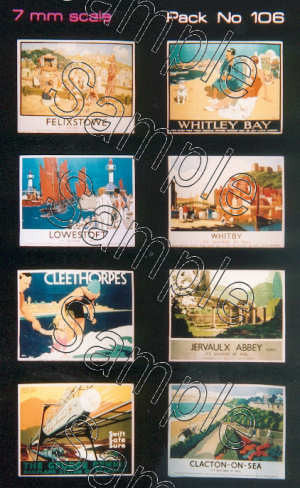TSO106 O Gauge LNER Travel Posters Large