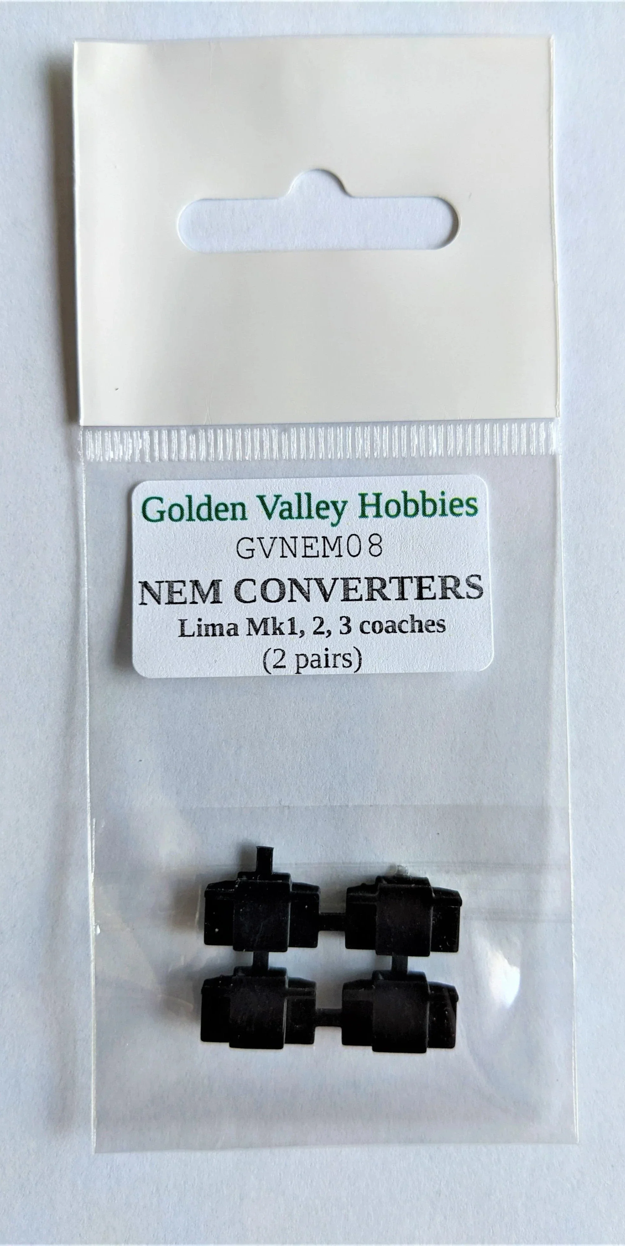 GVNEM08 Conversion NEM pockets Lima coach bogies (2 pairs)
