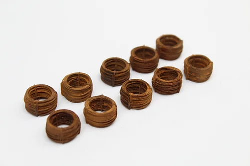 BS8RSWC10 Bulkscene 8mm Strapped Wire Coils - Rusty - Pack of 10