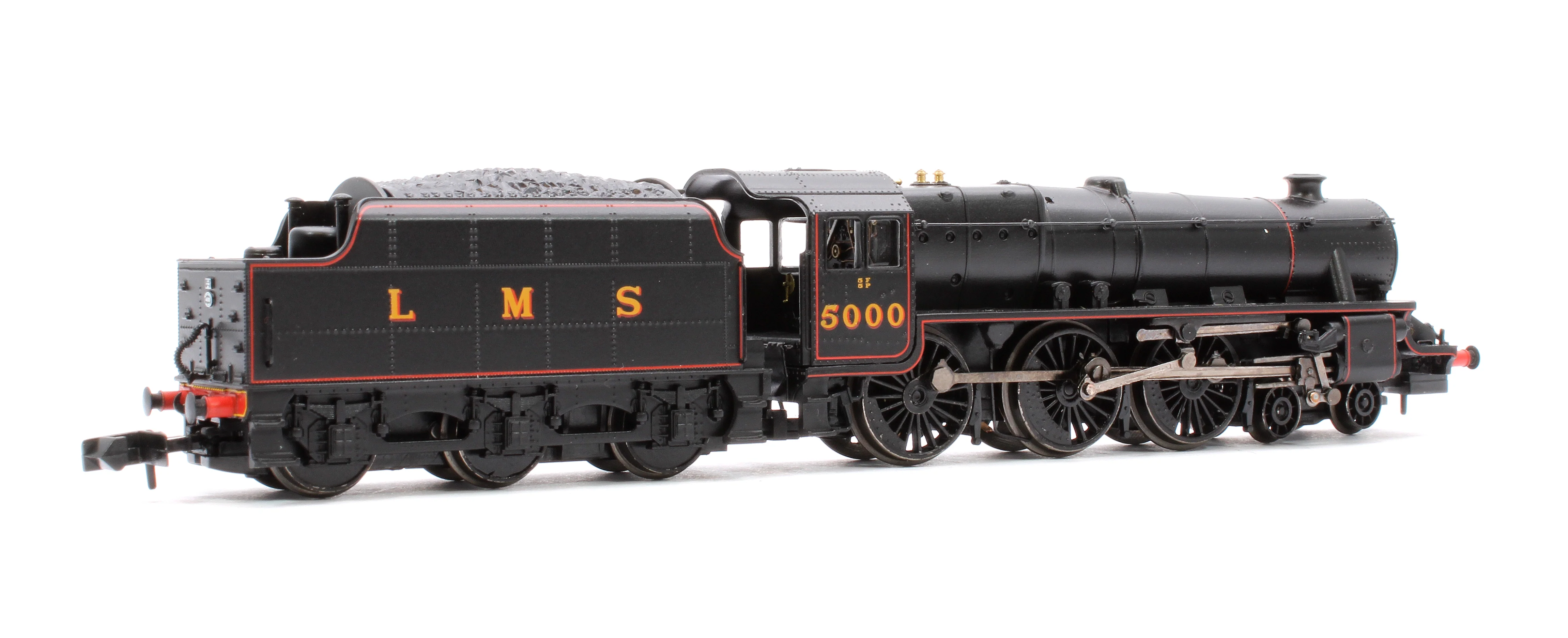 372-135A LMS 5MT 'Black 5' with Riveted Tender 5000 LMS Lined Black - Image 3