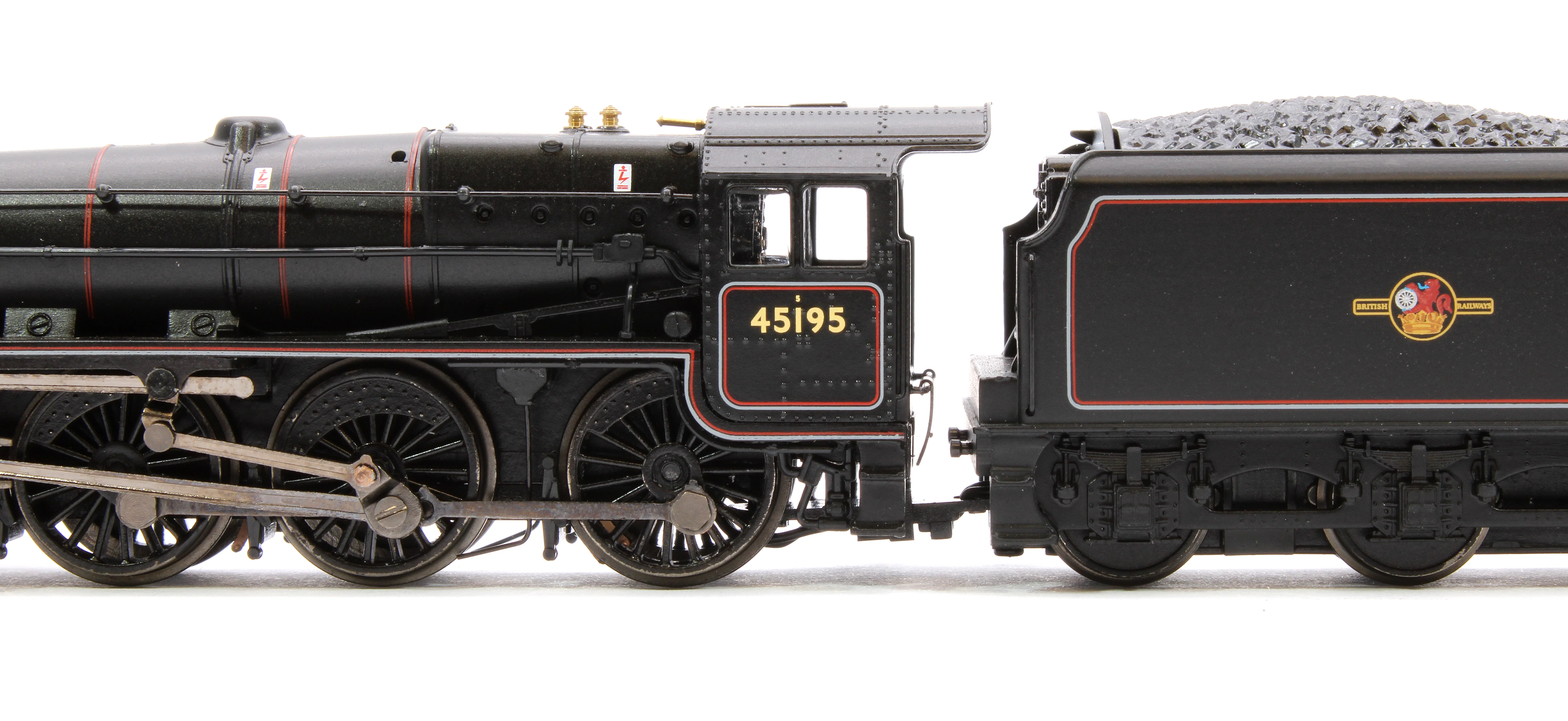 372-137A LMS 5MT 'Black 5' with Welded Tender 45195 BR Lined Black (Late Crest) - Image 7