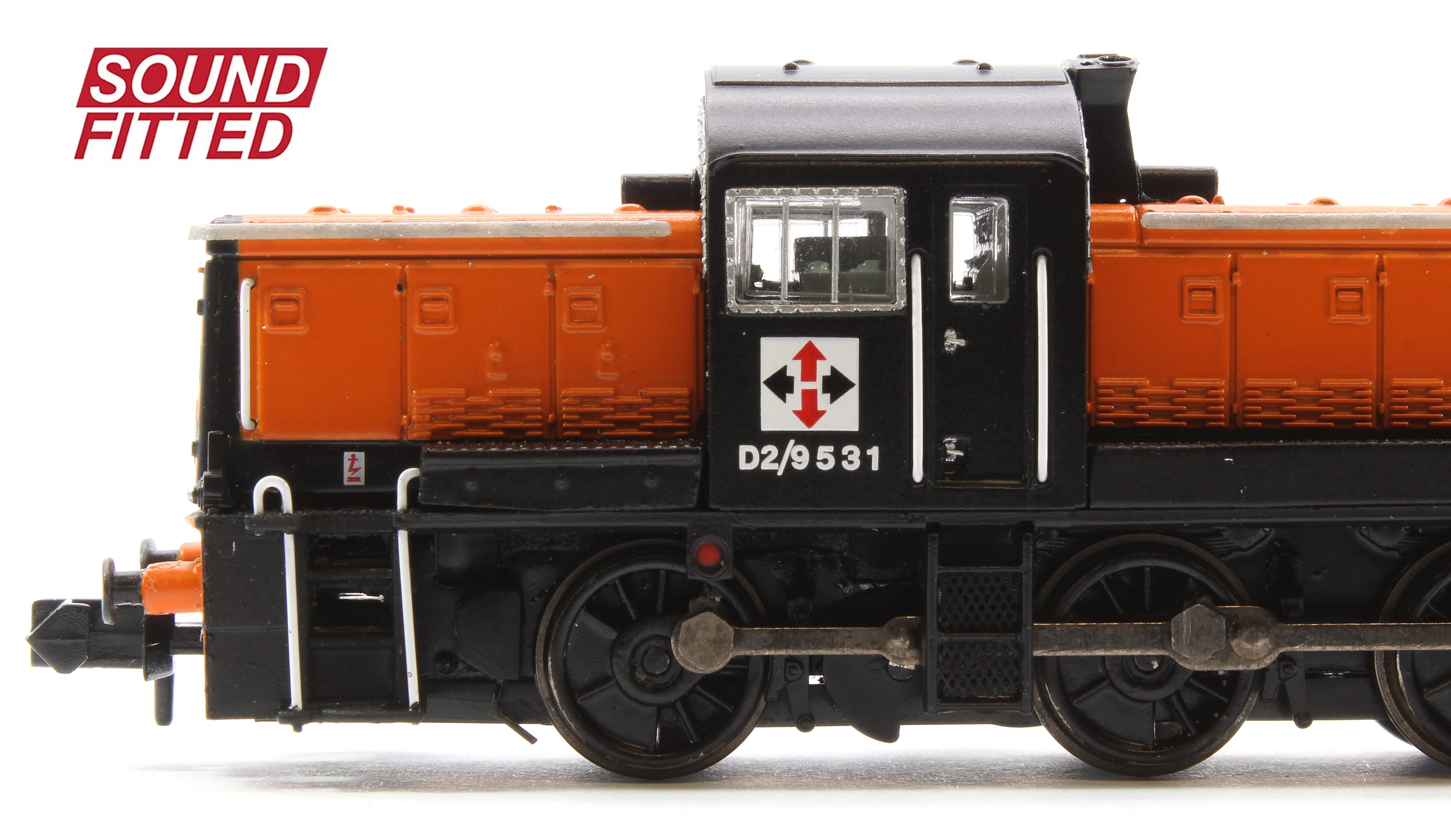 Class 14 D2/9531 NCB British Oak Orange & Black Diesel Locomotive - DCC Sound - Image 6