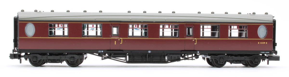 376-227A LNER Thompson Composite Corridor BR Maroon E1229E - Image 2