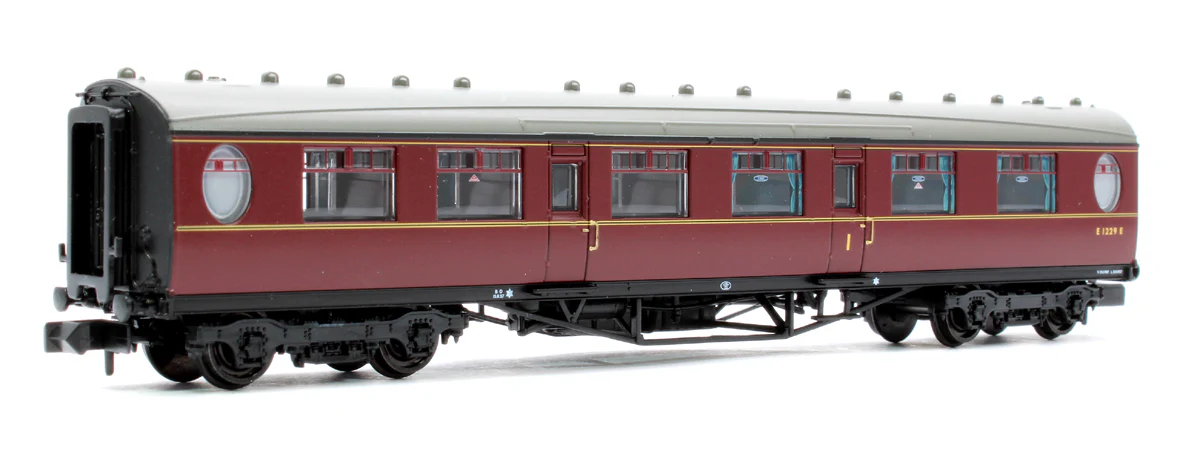 376-227A LNER Thompson Composite Corridor BR Maroon E1229E - Image 3