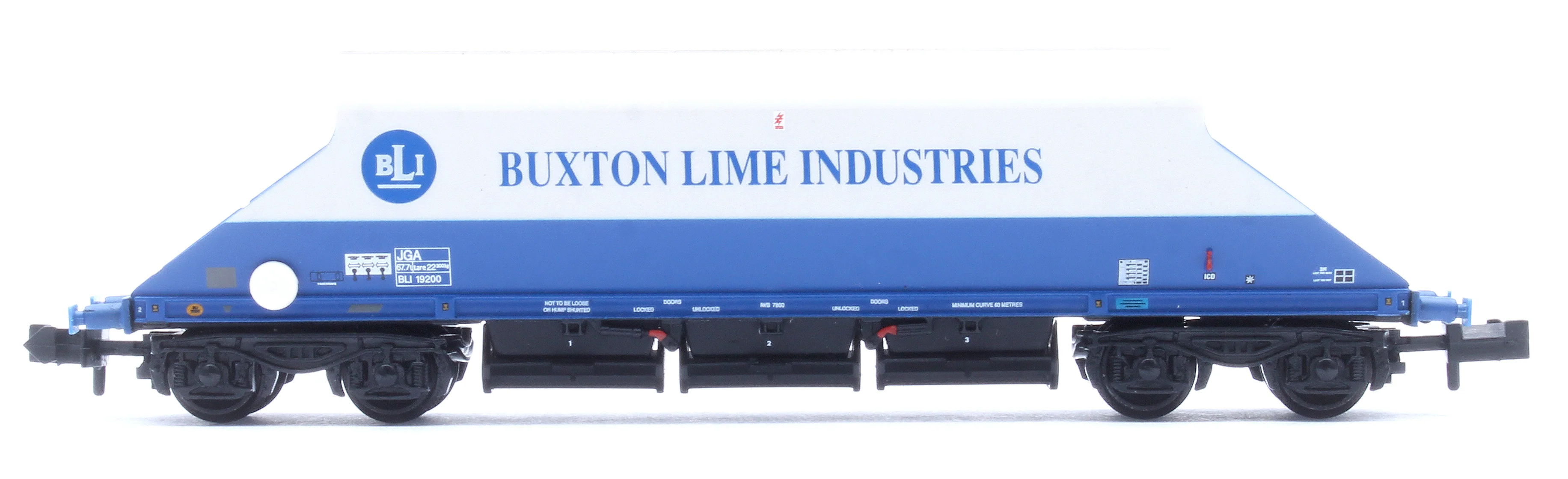 JGA Bogie Hopper 'Buxton Lime Industries' White & Blue No.BLI19200 - Image 2
