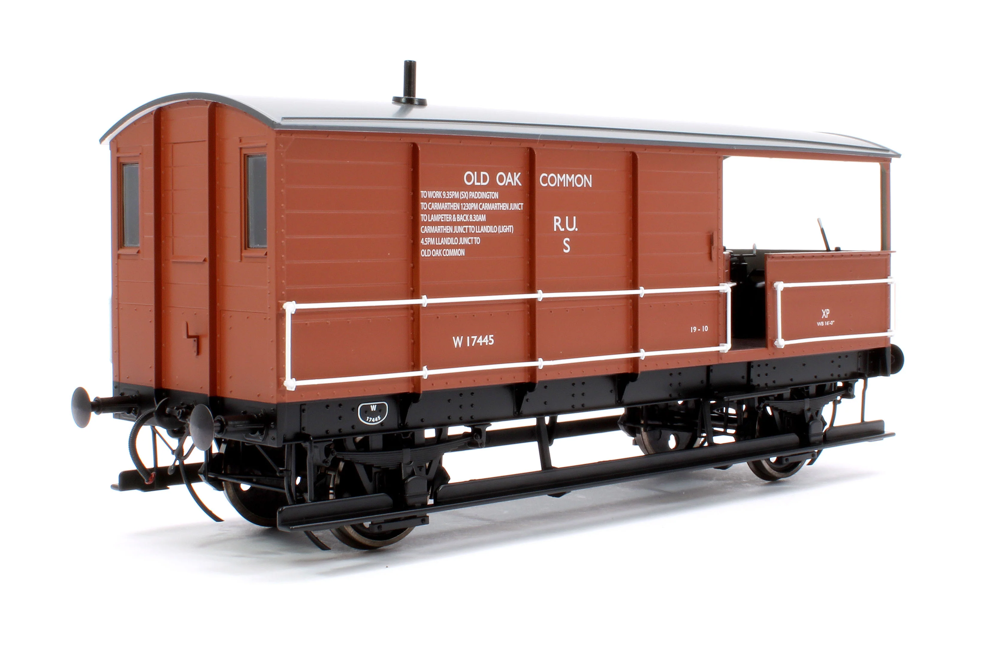 7F-300-008 Great Western Toad Brake Van Diagram AA21 Bauxite W17445 - Image 3
