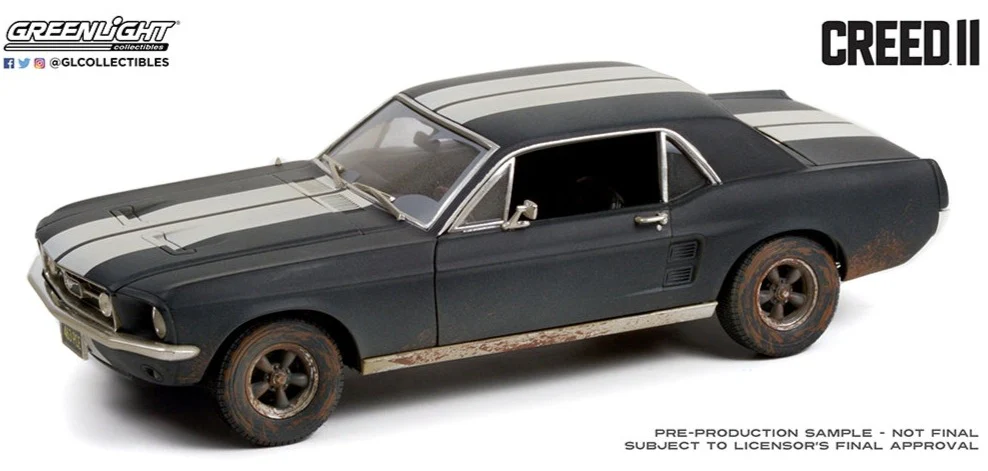 GL13626 Creed II (2018 Movie) 1967 Ford Mustang Coupe - Weathered