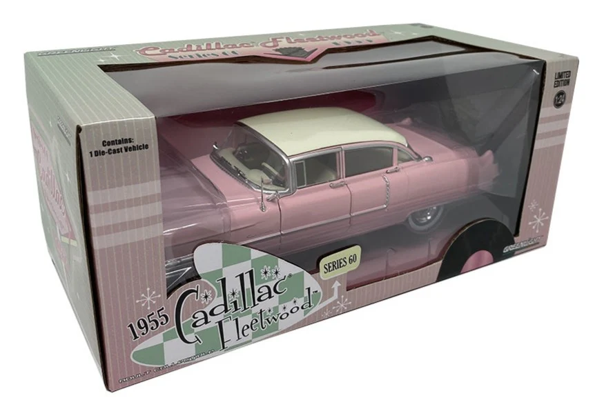 GL84098 1955 Cadillac Fleetwood Series 60 Pink With White Roof - Image 4